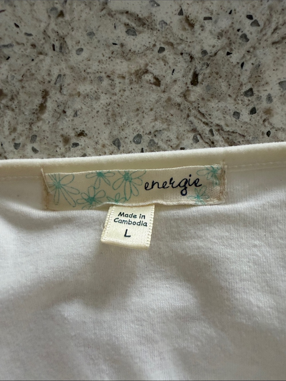 Energie White Ruffle Cami Tank Top - Picture 3 of 6